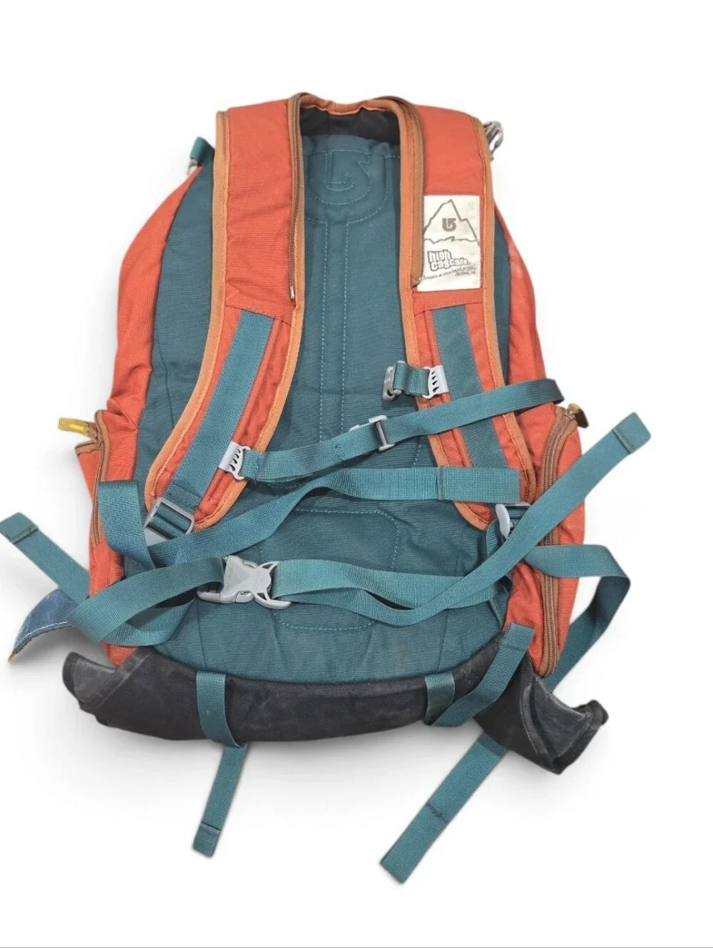 Burton HCSC Shred Scout High Cascade Red & Tan Men's Backpack with Blue Straps